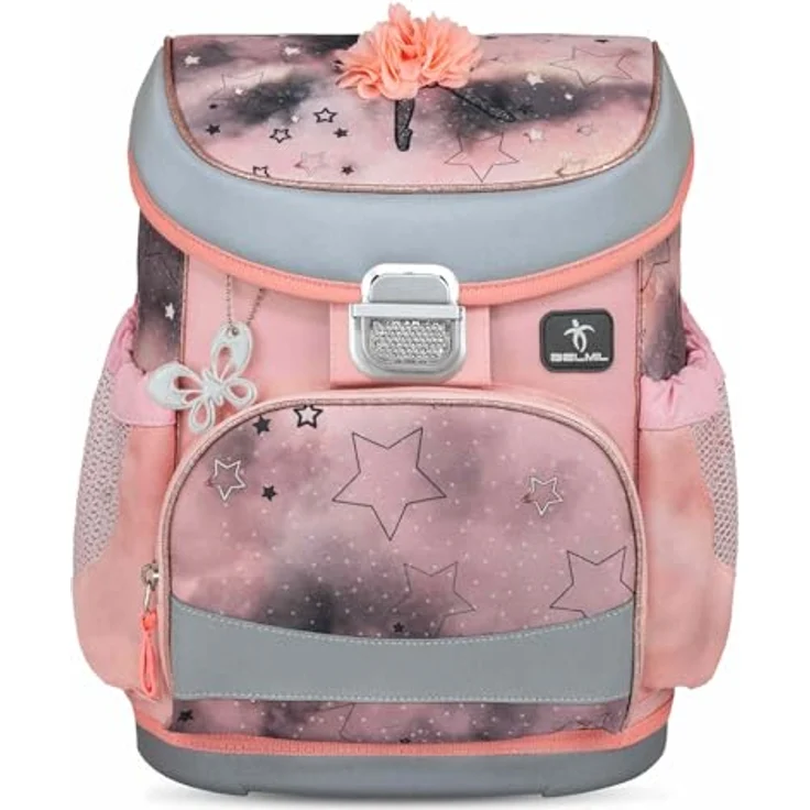 Belmil Mini-Fit Schulranzen Set 4-teilig (405-33/AG/S) (Rose Ballet), leicht und ergonomisch für Grundschüler der 1. - 2. Klasse – Bild 3