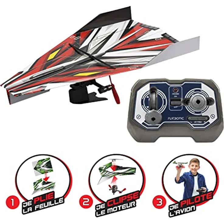 FLYBOTIC RC 84844 AIROZ by Silverlit, ferngesteuertes Flugzeug, rc Papierflieger, Spielzeug für Kinder, bunt, ab 8 Jahren – Bild 3