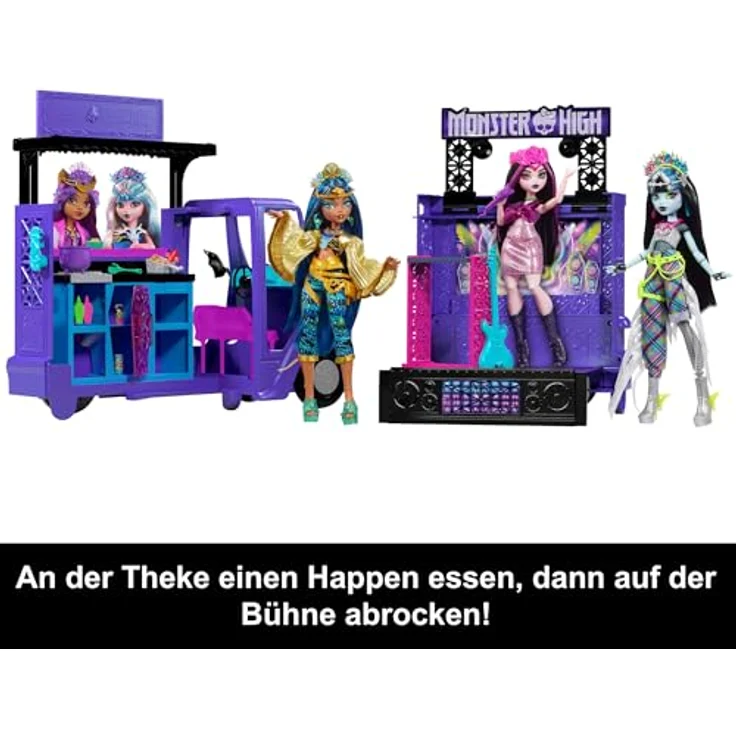 MonsterHigh™ Puppen Fahrzeug Monster High Fangtastic Food-Truck Spielset mit Puppe Draculaura – Bild 4