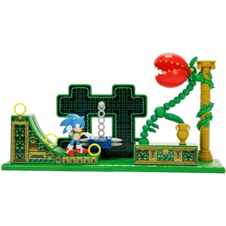 Jakks Pacific Sonic the Hedgehog Stardust Speedway Zone Spielset, inkl. 6,5 cm Figur, detailreiche Nachbildung für kreative Abenteuer – Bild 3