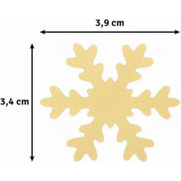 Vaessen Creative Motivstanzer Schneeflocken, 3.3 x 3.8 cm, für Bastelpapier, Tonpapier und Scrapbookpapier, präzise und langlebig – Bild 3
