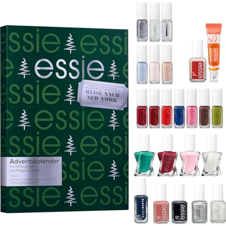 essie Adventskalender Essie Nagellack Adventskalender 2025, 24-tlg. mit Gel, Klassik und Expressie Farben, inkl. Pflegeprodukten und Gewinnspiel – Bild 13