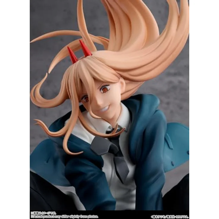 Bandai Figuarts Zero Chainsaw Man Power, Sammelfigur im Kampfdesign gegen den Seegurkenteufel mit Effektteilen – Bild 5