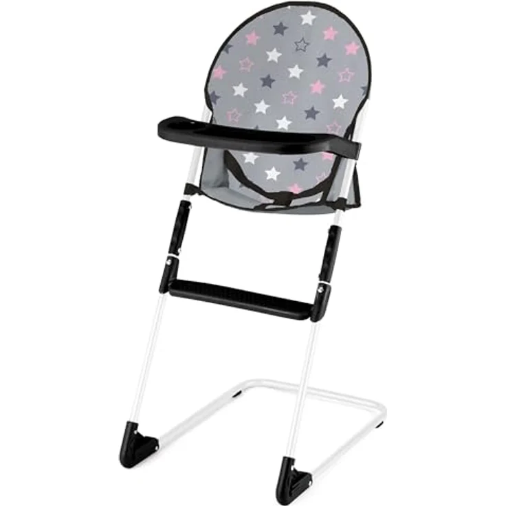 Bayer Design 17007AB Puppenwagen Xeo, Verstellbarer Griff, Schwenkschieber, Schlafsack, Hochstuhl, Spielbogen, blau – Bild 2