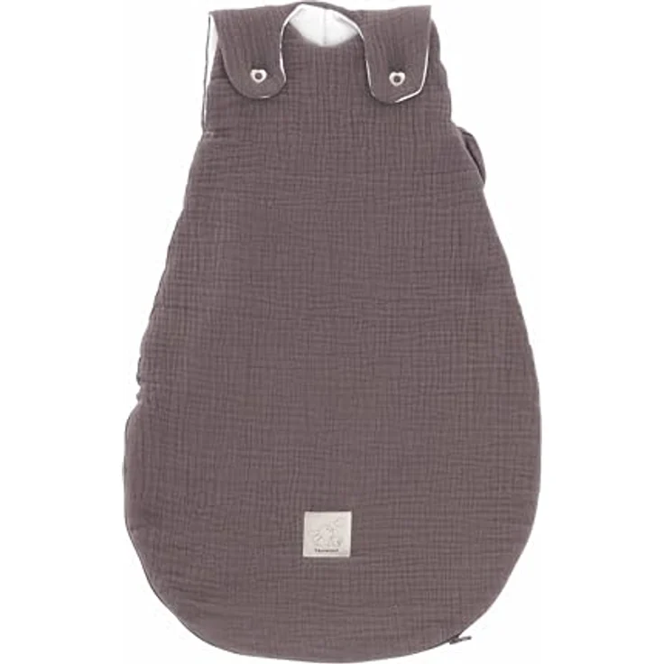 Träumeland Babyschlafsack aus Musselin schokopflaume, mitwachsend, atmungsaktiv, leicht & hautfreundlich, 2.5 TOG Öko-Tex 100 zertifiziert – Bild 1