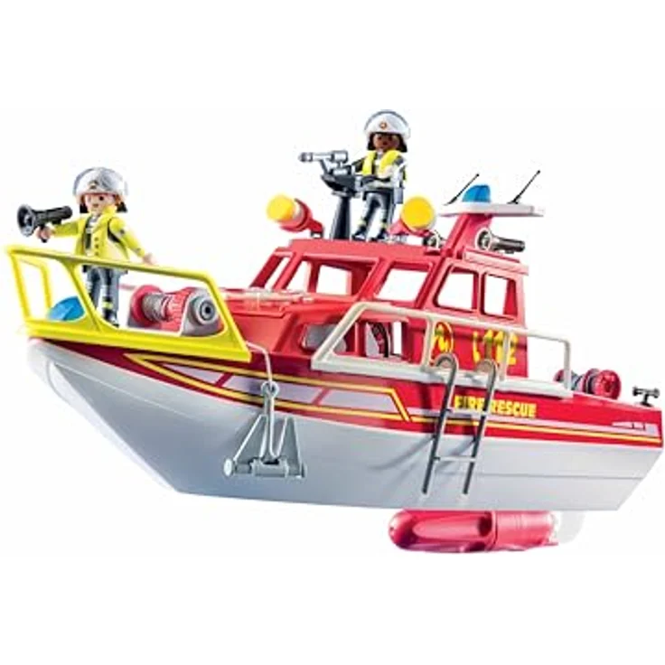 Playmobil® Feuerlöschboot (71598), Action Heroes, 50 Jahre Konstruktions-Spielset, (70 St) – Bild 6
