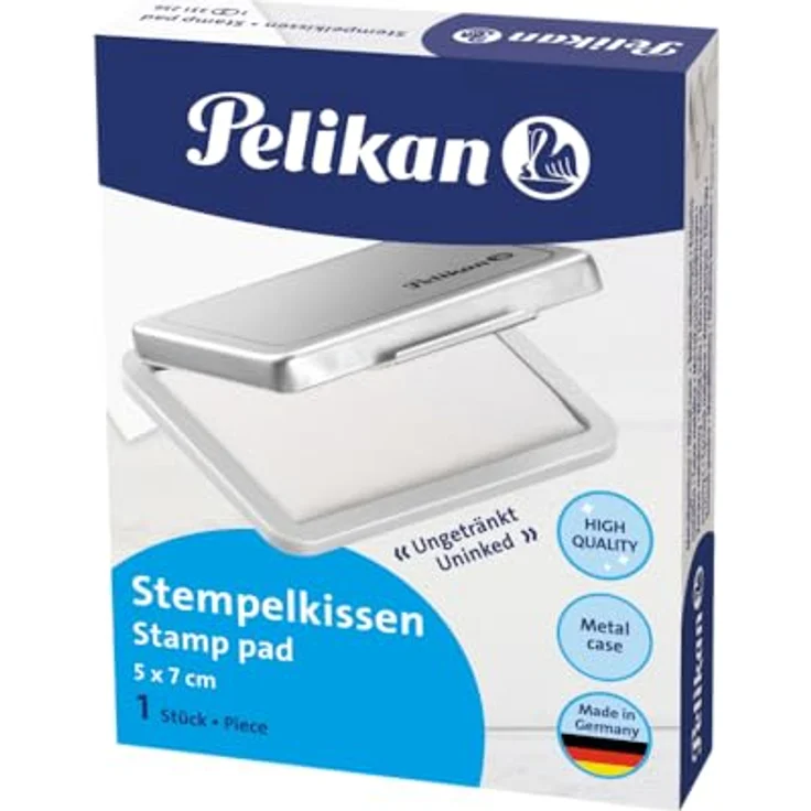 Pelikan Stempelkissen 3, Metall-Stempelkissen, ungetränkt, 70 x 50 mm – Bild 4