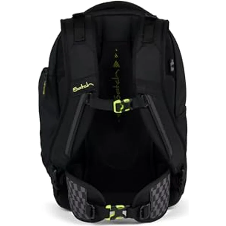 Satch Schulrucksack satch match, erweiterbarer Rucksack aus recyceltem Polyester, schwarz – Bild 6