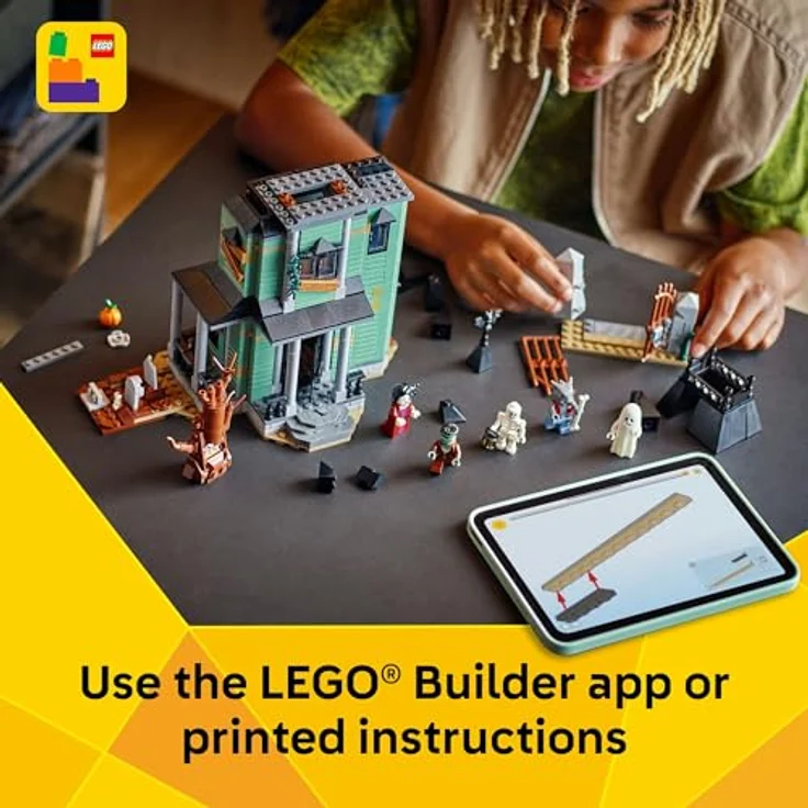 LEGO Creator 31167 Geisterhaus Bausatz, 3-in-1 Set mit 736 Teilen, 5 Minifiguren, Mehrfarbig – Bild 9