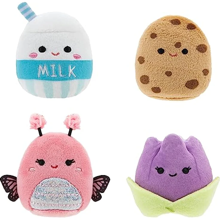 Squishville SQM0471-4er Pack Traumpaar Squad, superweiche Mini-Squishmallows, 5cm Plüschfiguren – Bild 2