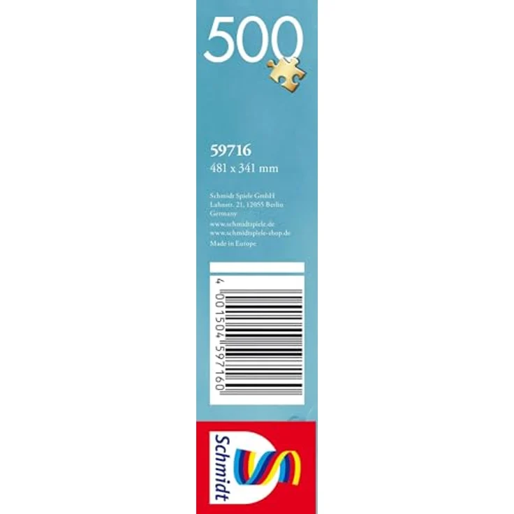 Schmidt Spiele 59716 Leuchtturm am Felsen, 500 Teile Puzzle mit individuell geformten Puzzleteilen und speziellem Mattlack – Bild 4