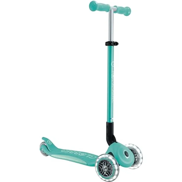 Globber Primo Foldable Plus Light - 3 Wheels Scooter, Dunkelmint-Mint