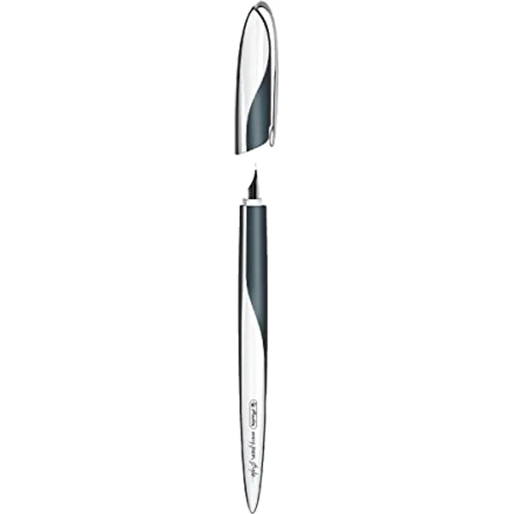 Herlitz Füllfederhalter herlitz Kalligraphie-Set my.pen Nicewriter "Dark Shale" 8-teiliges Kalligraphie Set, ergonomische Griffzone, inkl. 3 Griffstücken, 4 Patronen, Federstärke: 0,9mm, 1,4mm und 1,9mm – Bild 3