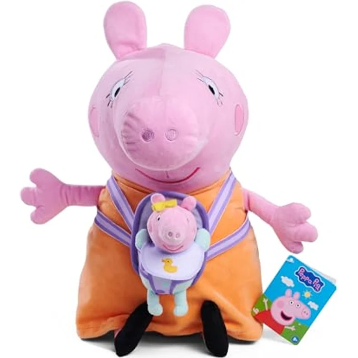 SIMBA Plüschfigur Peppa Pig - Mama Wutz mit Baby Evie, 33 cm, kuschelweich und ideal für Babys – Bild 7