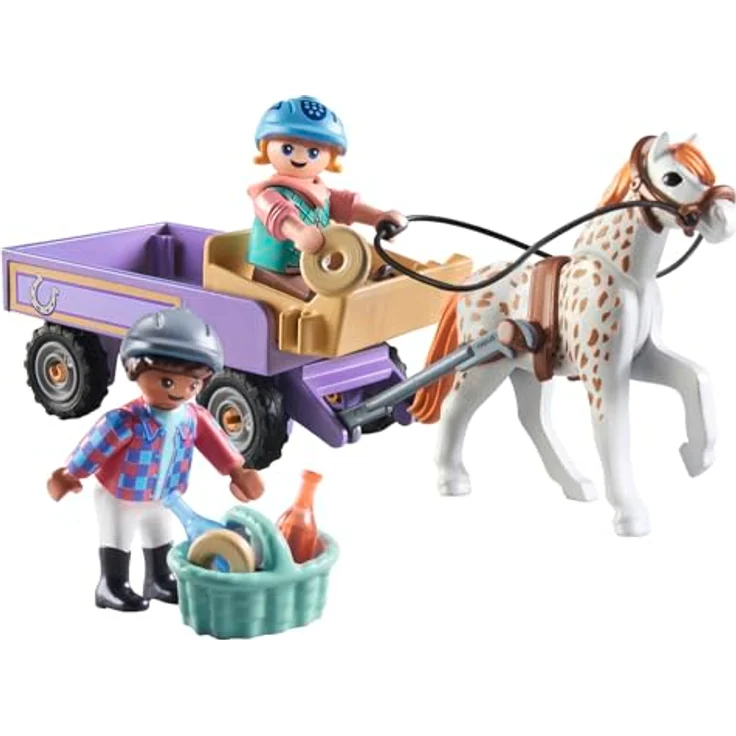 Playmobil® Konstruktions-Spielset Ponykutsche (71496), Horses of Waterfall, (33 St), Made in Europe – Bild 7
