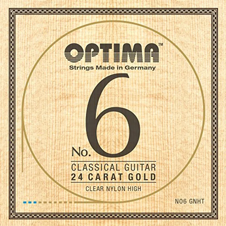 Klassikgitarre-Saiten Satz No. 6 24 Karat Gold Nylon high NO6.GNHT