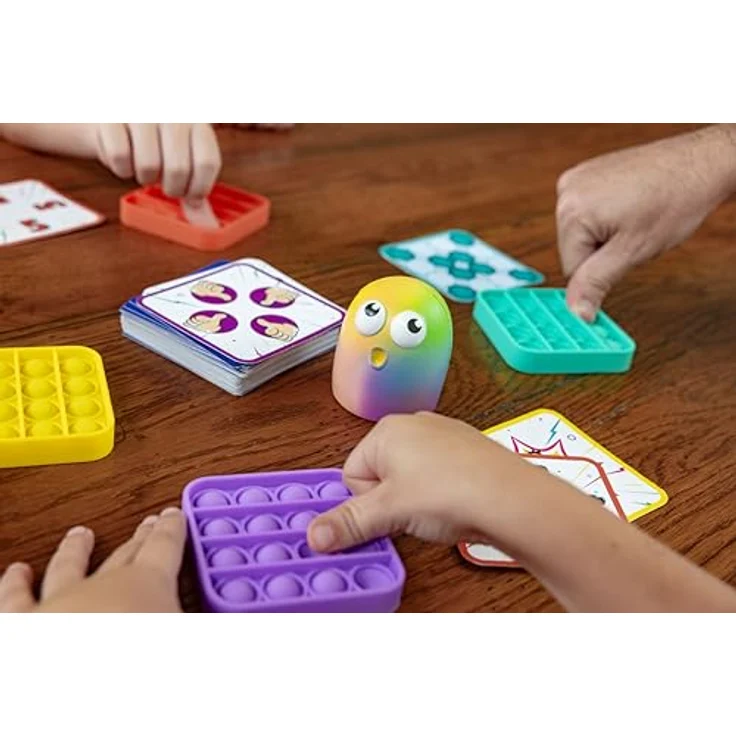 Falomir Presto GoPop!, interaktives Brettspiel für 2-4 Spieler, beinhaltet 50 Presto-Karten und Mrs. Bubble, für Kinder ab 6 Jahren – Bild 3