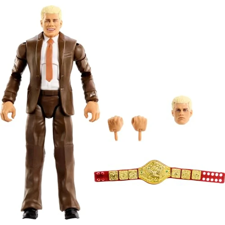 Mattel WWE JCJ31, 15 cm große Elite-Actionfigur mit 25 Bewegungspunkten und Detailtreue in Mehrfarbig – Bild 1