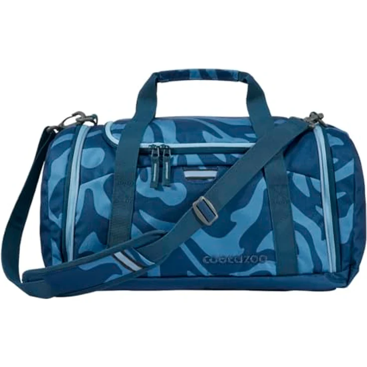 Coocazoo Schulrucksack-Set Mate „Breaking Waves“, ergonomischer 30L Tornister, blau, höhenverstellbar mit Hüftgurt, inkl. Federmäppchen und Sporttasche für Kinder ab der 5. Klasse – Bild 5
