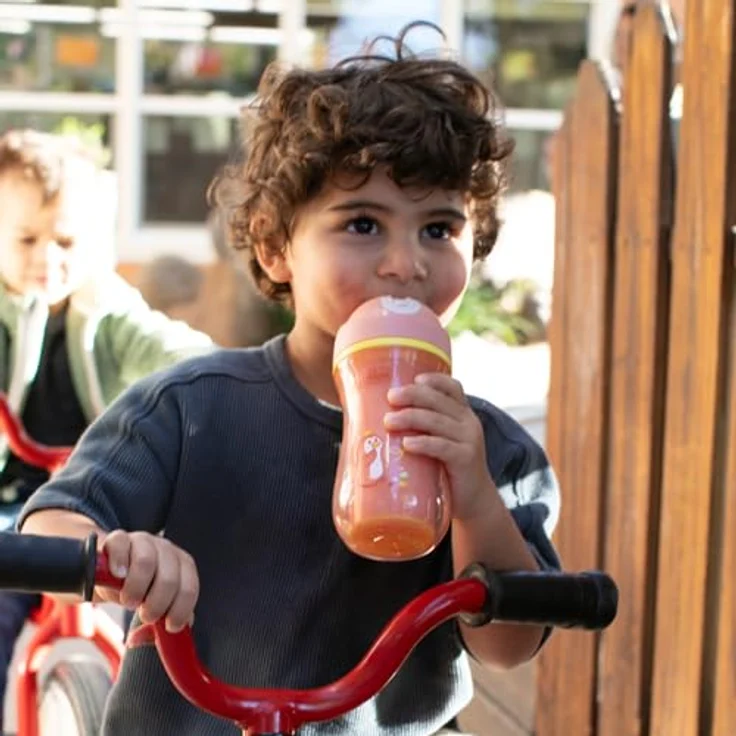 Chicco Sport Trinklernbecher 266 ml, Antitropfbecher mit bissfestem Silikonhalm, BPA-frei, für Kinder ab 14 Monaten, Rosa – Bild 2