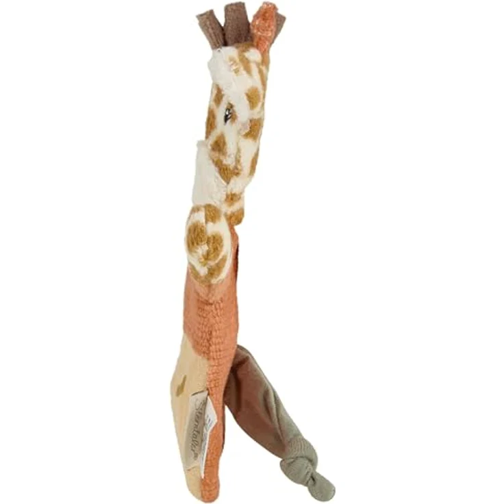 Sterntaler Knistertier Giraffe Kaya, Kuscheltier aus softem Musselin und Cordstoff, für Babys zum Kuscheln und Entdecken, mattgelb – Bild 4