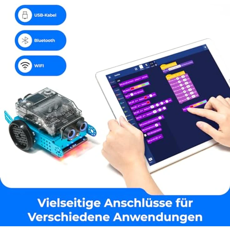 Makeblock mBot 2 Programmierbarer Roboter für Kinder, AI Roboter Spielzeug mit WiFi Fernbedienung, Intelligent STEM Bausatz, Scratch und Python kompatibel, Geschenk für Kinder ab 8 Jahren – Bild 5