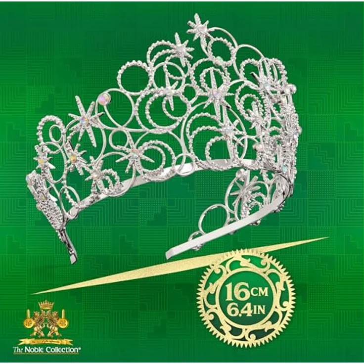 The Noble Collection Wicked Glinda Bubble Crown - Authentische Nachbildung mit hochwertigen Metallen und schillernden Edelsteinen, Jugendgröße, ca. 7,8 cm – Bild 2