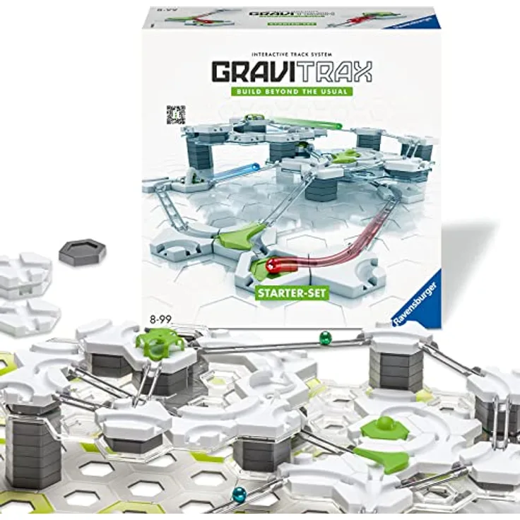Ravensburger GraviTrax Starter-Set. Interaktives Kugelbahnsystem, Konstruktionsspielzeug für Kinder ab 8 Jahren. Kombinierbar mit allen GraviTrax Produktlinien, Starter-Sets, Extensions und Elements