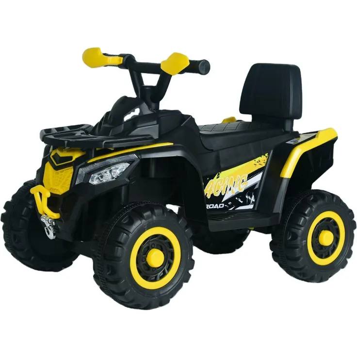 BoGi Elektro-Kinder-Quad BJEJ909, 6V ATV mit 38W Motor, LED-Scheinwerfer, Musikpanel & USB