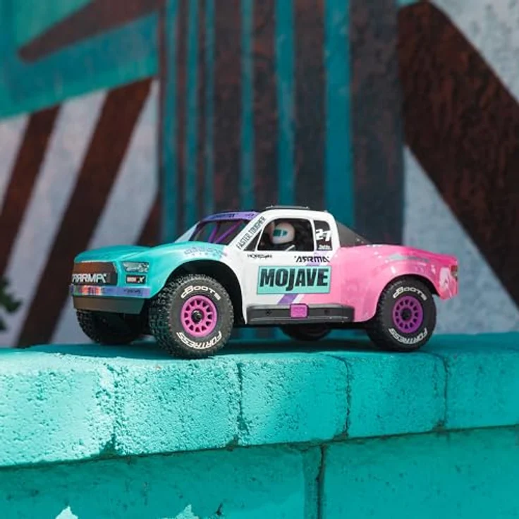 ARRMA ARA2304ST1 MOJAVE GROM 223S BLX Brushless 4X4 Small Scale Akku/Lader Teal, Ferngesteuertes Auto für Anfänger bis Profis mit Dynamischer Stabilitätskontrolle – Bild 3