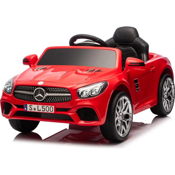 FCH Elektroauto Kinderauto Mercedes-Benz SL500, 12V mit 2,4G Fernbedienung, LED-Leuchten, Rot