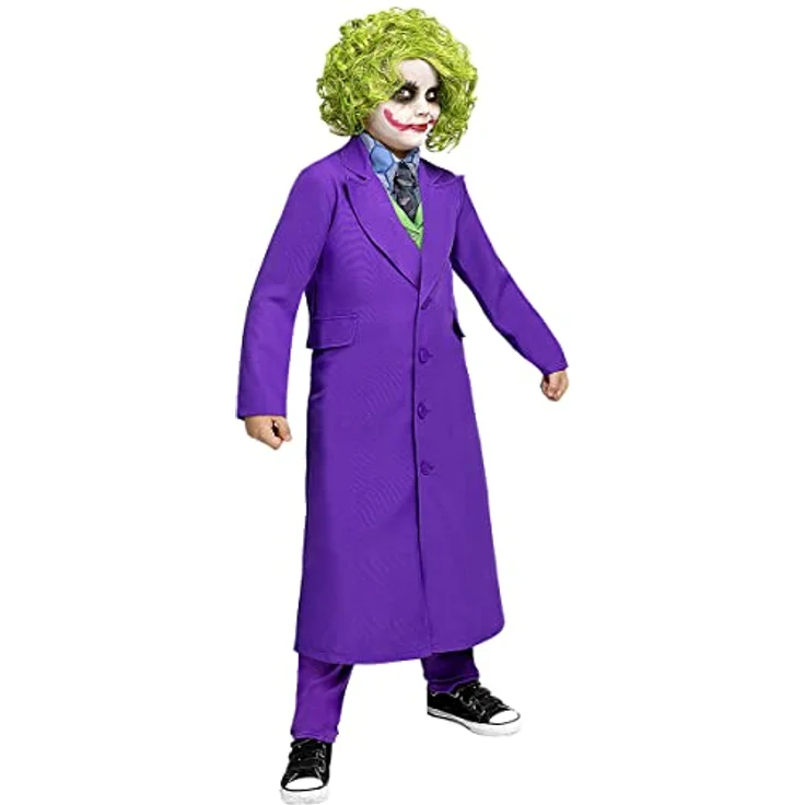 Funidelia Offizielles Joker Kostüm für Jungen, Größe 5-6 Jahre, lila, enthält Jacke, Weste mit Kragen, Krawatte und Hose, ideal für Partys, Karneval und Halloween – Bild 2