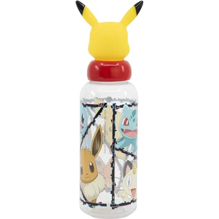 Stor Pokemon Kinder Plastikflasche, BPA-frei, nachfüllbar, 3D-Figur, 560 ML, Kinderdesign – Bild 2