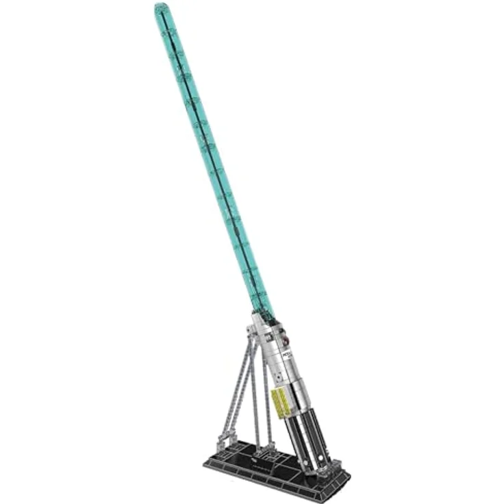 Mould King 10139 Technik Lichtschwert-Baustein-Set, klassische blaue Klinge mit Lichteffekt und stabilem Ständer, 1089+ Teile – Bild 3