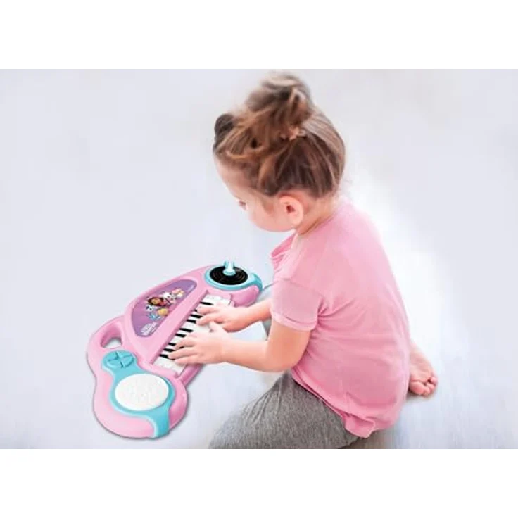 Gabby's Dollhouse Spielzeug-Musikinstrument Beleuchtete Tastatur für kleine Musikerinnen mit farbenfrohem Design – Bild 2