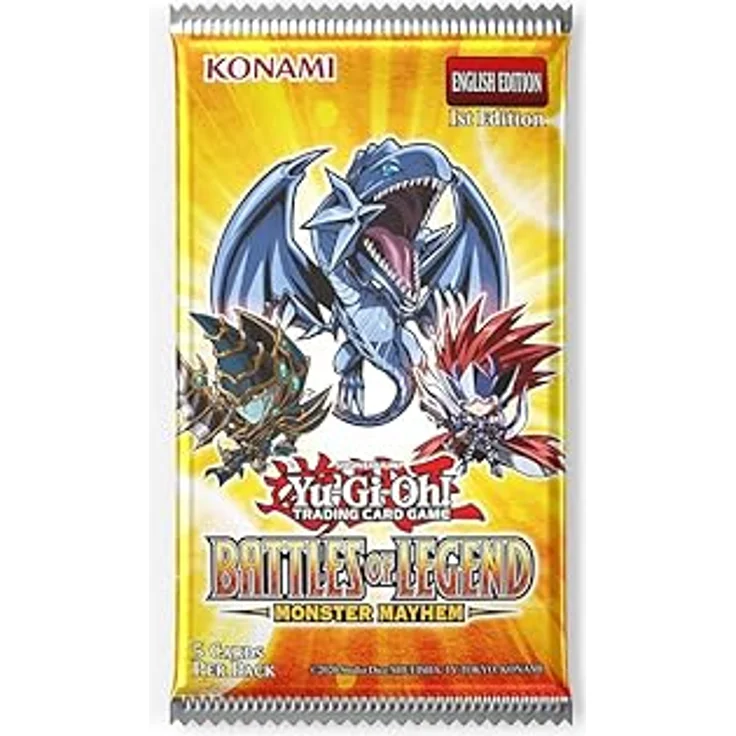 YU-GI-OH! Battles of Legend: Monster Mayhem Display (24) mit 1 Geheime Selten, 1 Ultra Rare Dragon Girl, P.U.N.K. oder Orcust-Themenkarte, 3 weitere Ultra Rares – Bild 2