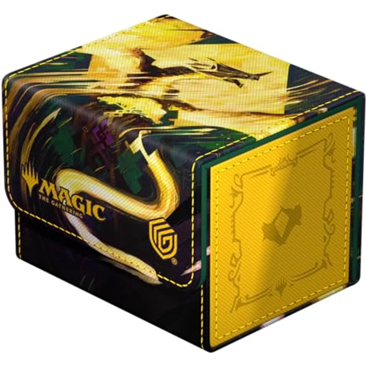Ultimate Guard Sidewinder 100+ Xenoskin, Sammelkarten Zubehör für 100 Double-Sleeve Karten, mit Magic: The Gathering "Tarkir: Dragonstorm" - Eerie Ultimatum Artwork, widerstandsfähiges Material und starker Magnetverschluss – Bild 2
