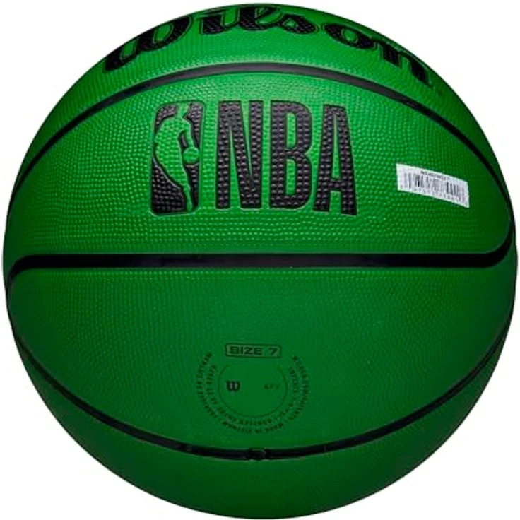 Wilson NBA Team Tribute Solid Basketball, Boston Celtics, langlebige dreischichtige Konstruktion mit integriertem Design – Bild 6