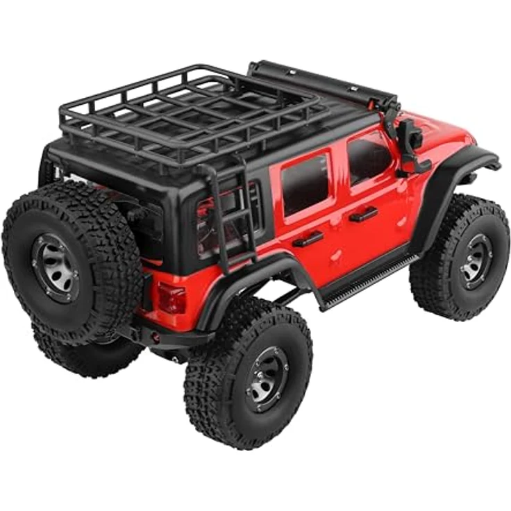 DF Models DF-4XS Crawler – 1:24XL-RTR Ferngesteuertes Auto, Spielzeugtruck mit LED-Beleuchtung, Metallrahmen-Chassis und lange Fahrzeit – Bild 2