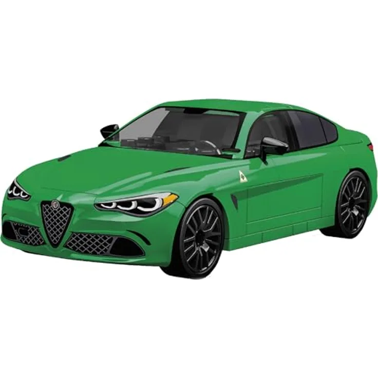COBI Alfa Romeo Giulia Quadrifoglio, Modellfahrzeug aus Bausteinen, made in EU