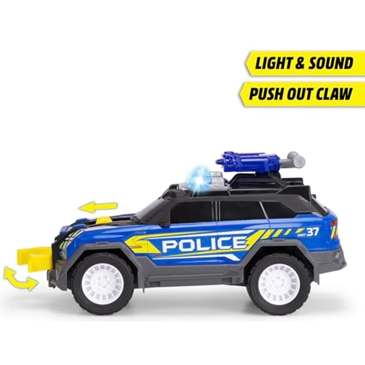 Dickie Toys Police SUV, Spielzeug-Polizei mit Licht und Sound, 30 cm, inkl. Zubehör und Schussfunktion – Bild 3