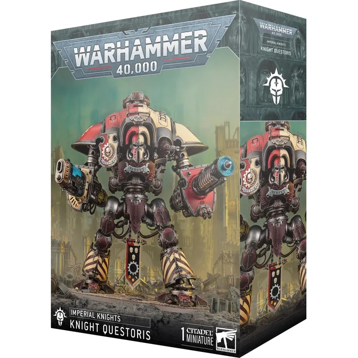 Games Workshop Warhammer 40k - Imperial Knights Chevaliers Questoris, mehrteilige Kunststofffigur mit vielseitigen Bauoptionen für Loyalisten und Chaos-Varianten
