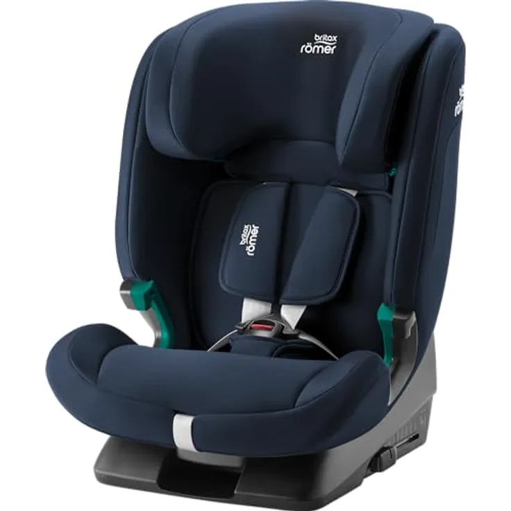 Britax Römer Kindersitz EVOLVAFIX mit ISOFIX für Kinder 76-150 cm, 15 Monate - 12 Jahre, Night Blue