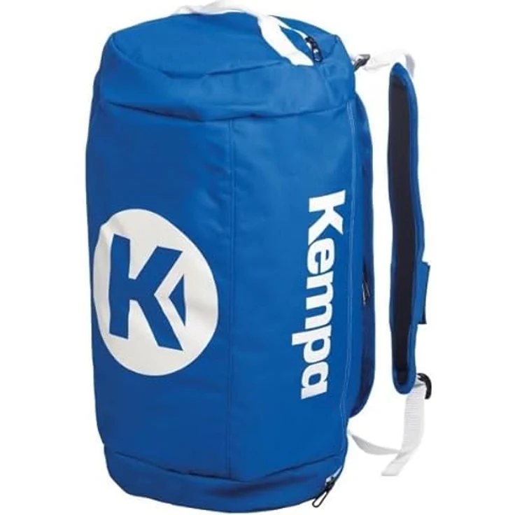 Kempa K-LINE TASCHE, Sporttasche mit Rucksackfunktion, 40L, blau, optimierte Formstabilität und gepolsterte Schultergurte – Bild 2