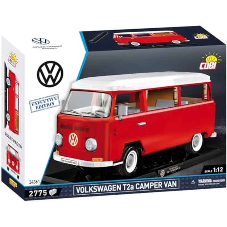 COBI Volkswagen Transporter T2a, Modellfahrzeug aus Bausteinen, gefertigt in EU