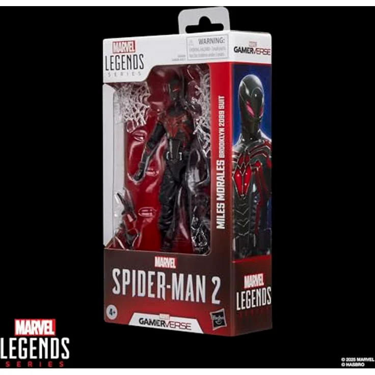 Hasbro Marvel Legends Spider-Man 2, Miles Morales Brooklyn 2099 Actionfigur, 15 cm, mit 6 Accessoires und beweglichen Gelenken – Bild 11
