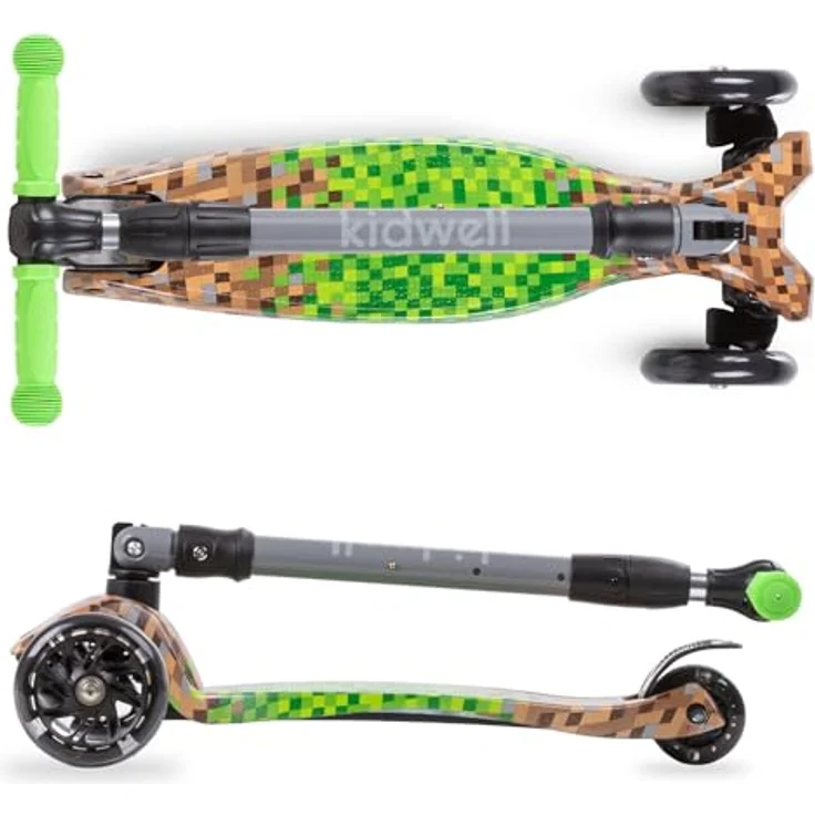 COIL Kinderroller VENTO, Dreiradscooter mit LED-Rädern und ABEC-7-Lager, Game – Bild 7