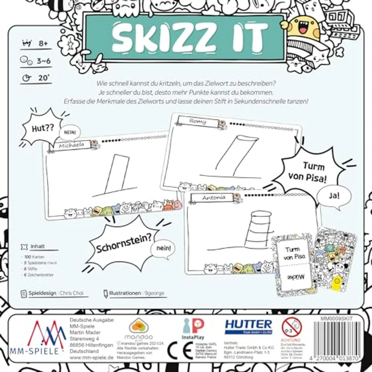 MM-SPIELE Skizz It – Rasantes Zeichenspiel mit hoher Interaktion, für 3–6 Spieler ab 8 Jahren, ideal für Partys – Bild 5