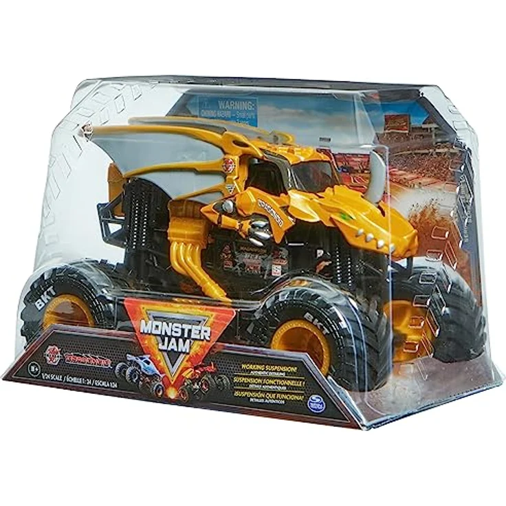 Monster Jam, offizieller Bakugan Dragonoid Monster Truck, Druckguss-Fahrzeug zum Sammeln im Maßstab 1:24, Kinderspielzeug für Jungen – Bild 8