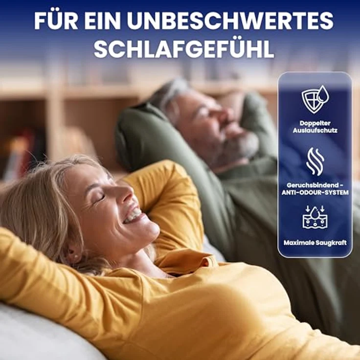 Kera Windeln Inkontinenz Slip MAXI NIGHT PREMIUM saugstarke Windeln für Erwachsene (Atmungsaktiv, doppelter Auslaufschutz, 80-St., Cotton Feel), Nachtgebrauch – Bild 5